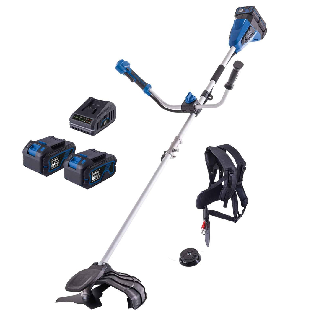 Scheppach Akku Freischneider BC-BCH380/40-X | Schnittbreite Rasentrimmer & Motorsense 380 / 255mm |