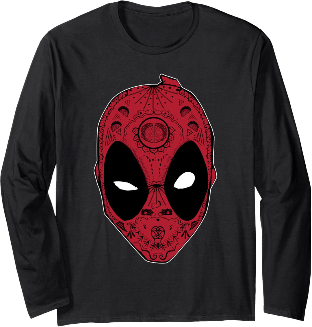 Marvel Deadpool Sugar Skull Langarmshirt