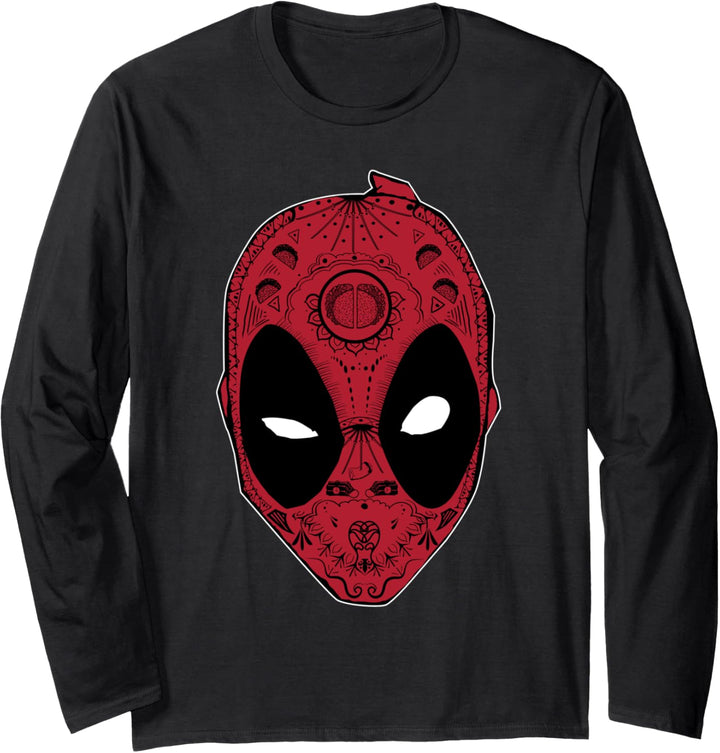 Marvel Deadpool Sugar Skull Langarmshirt