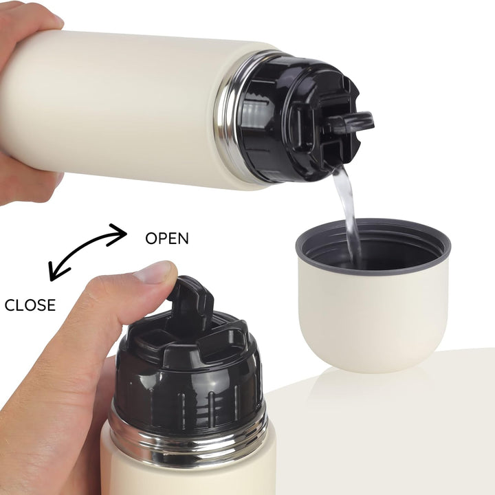 Milu Thermosflasche Thermoskanne Isolierflasche 1L, 750ml, 500ml - Isolierte Edelstahl Trinkflasche,