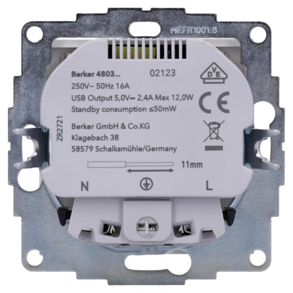 Berker Steckdose SCHUKO/USB 48038989