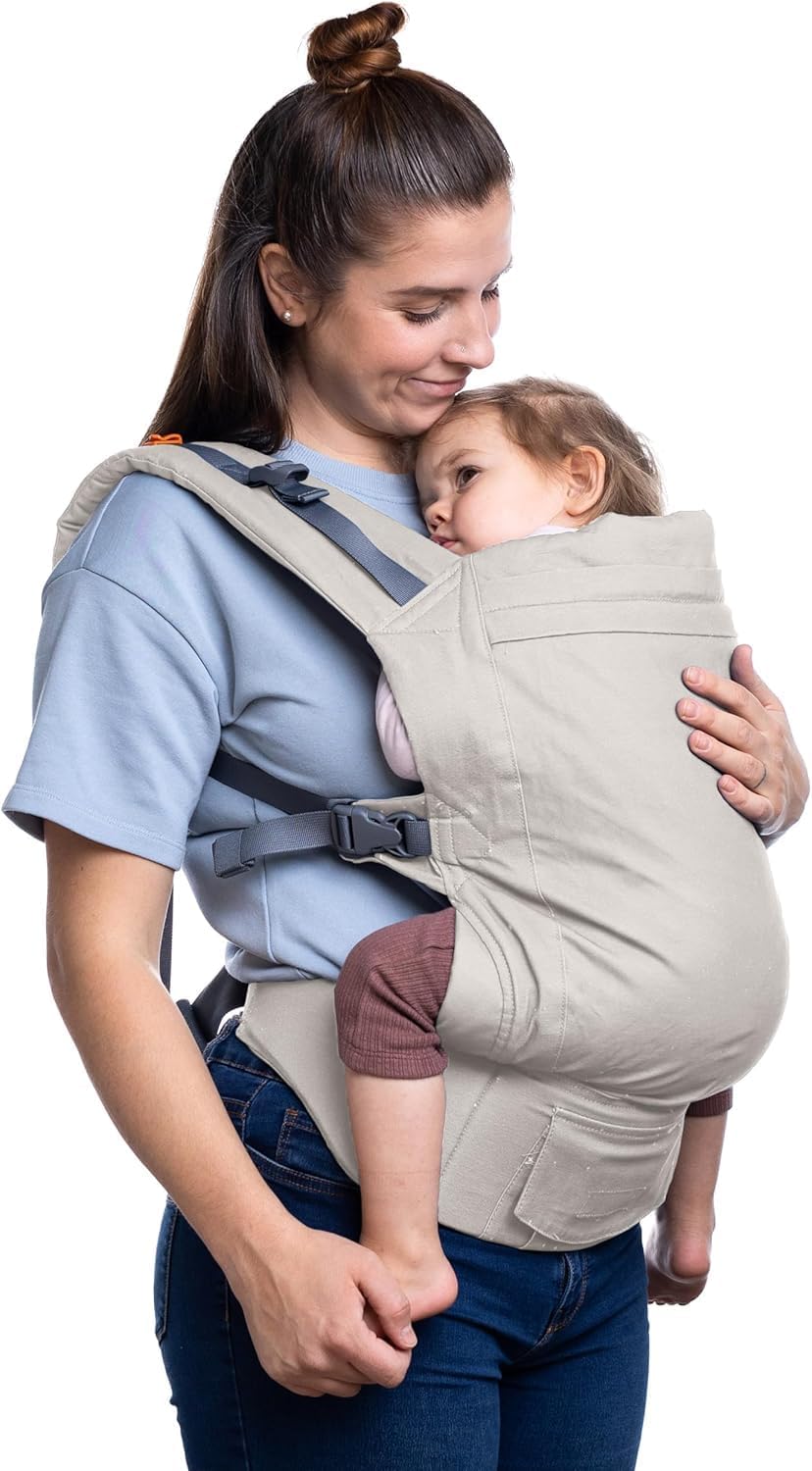 Beco Toddler Babytrage &amp; Kindertrage (9-27 kg) - 100% Baumwoll Trage Kleinkind, Leicht &amp; Atmungsakti