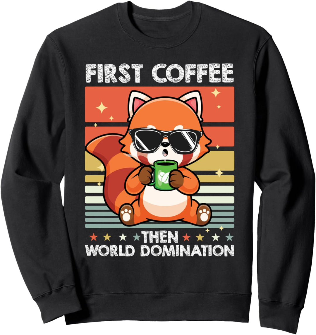 Retro Fuchs Kaffee Fuchsfreunde Waldtier Wald Vintage Fuchs Sweatshirt