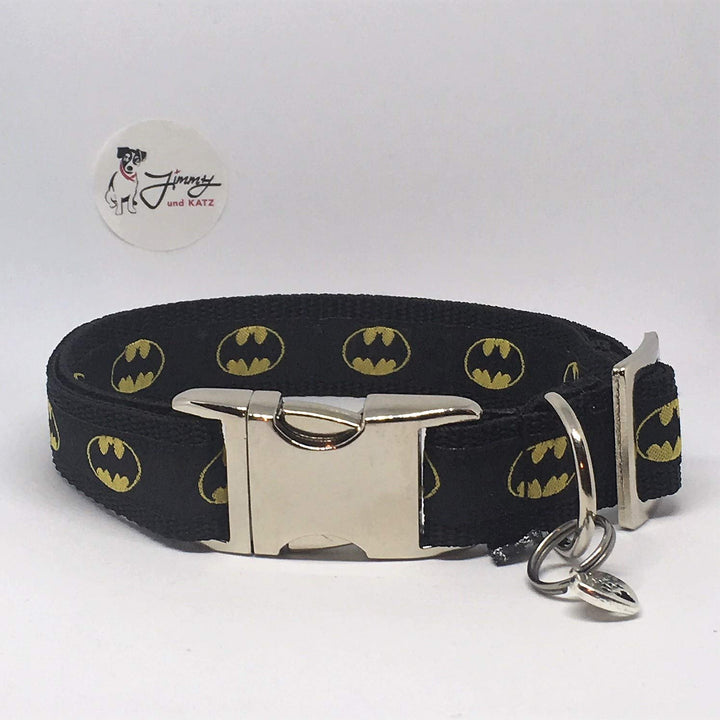 Jimmy und Katz Hundehalsband Batman 35cm-58cm x 2,5cm