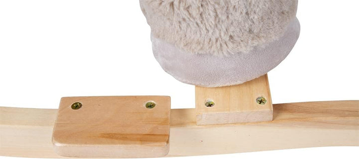 small foot Schaukeltier Esel mit Sitz, für Kinder ab 12 Monaten, aus Plüsch und Holz und mit Griffen