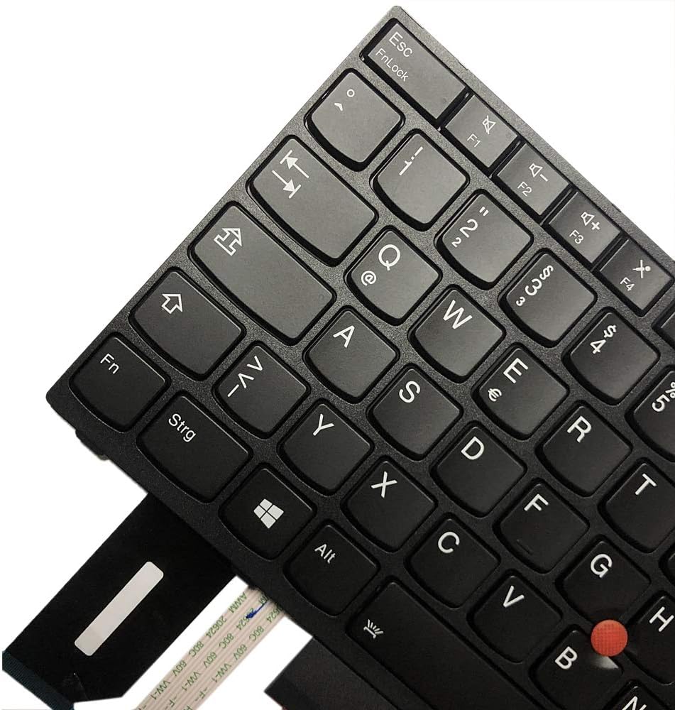 Gintai Ersatztaste Tastatur Deutsch Keyboard QWERTZ Backlit für Lenovo Thinkpad L380 L390 E480 L480