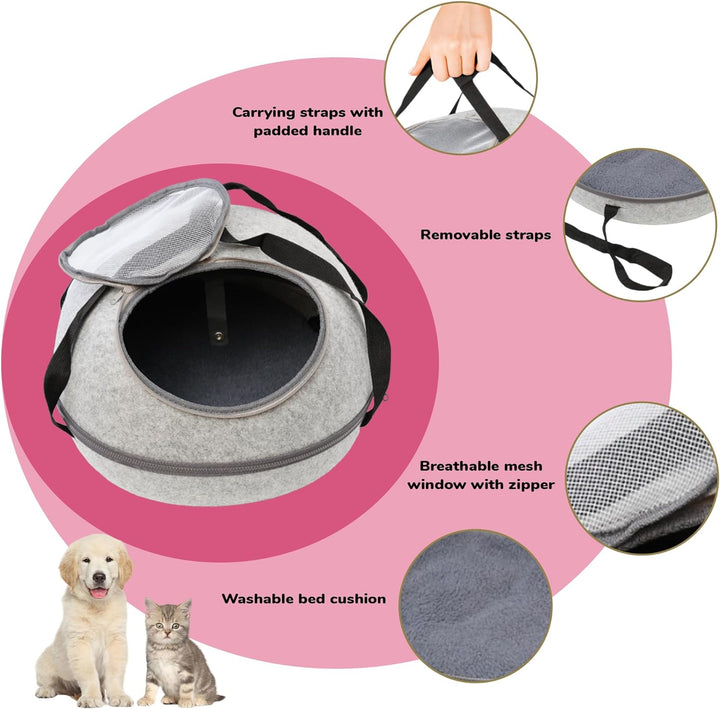 Doc & Phoebe's Sleep & Go 3-in-1-Tragetasche für Haustiere, Mehrfarbig