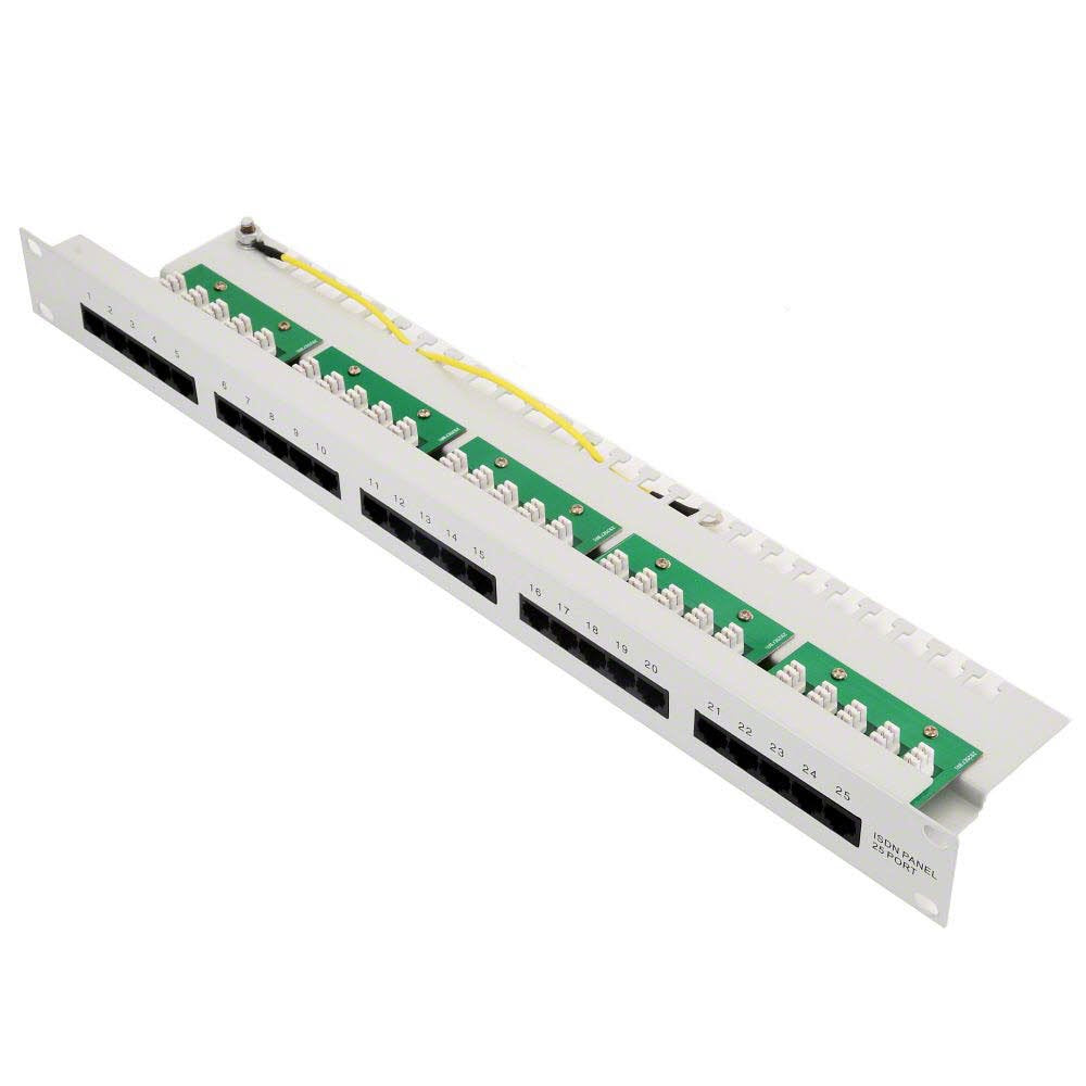 Helos ISDN Patchpanel - Patch Panel - RJ-45 (4-polig) X 25