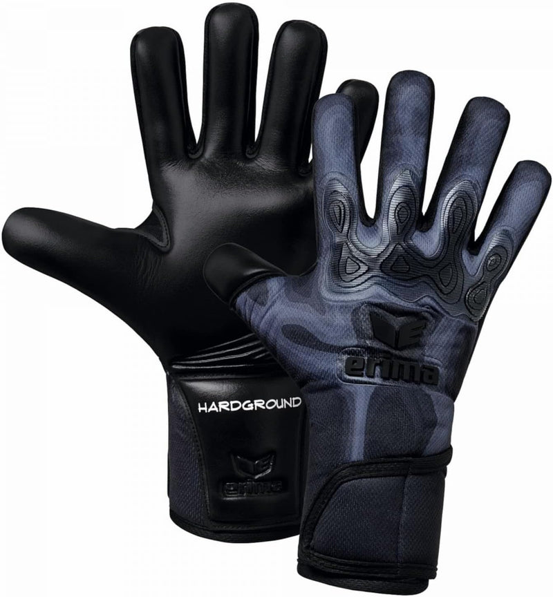 Erima Unisex Flex-ray Pro Hardground Torwarthandschuh 10 schwarz/grau, 10 schwarz/grau