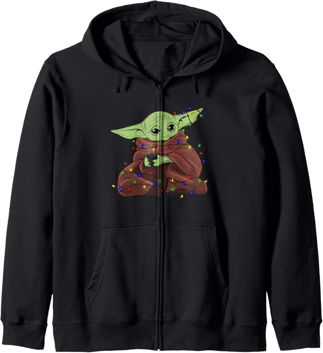Star Wars: Mandalorian Grogu In Lights Christmas Kapuzenjacke