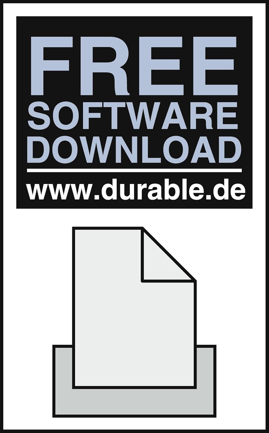 Durable Tischnamensschild L-Aufsteller (aus Acryl, 61 x 210 mm) 10 Stück, transparent, 803119, 61 x