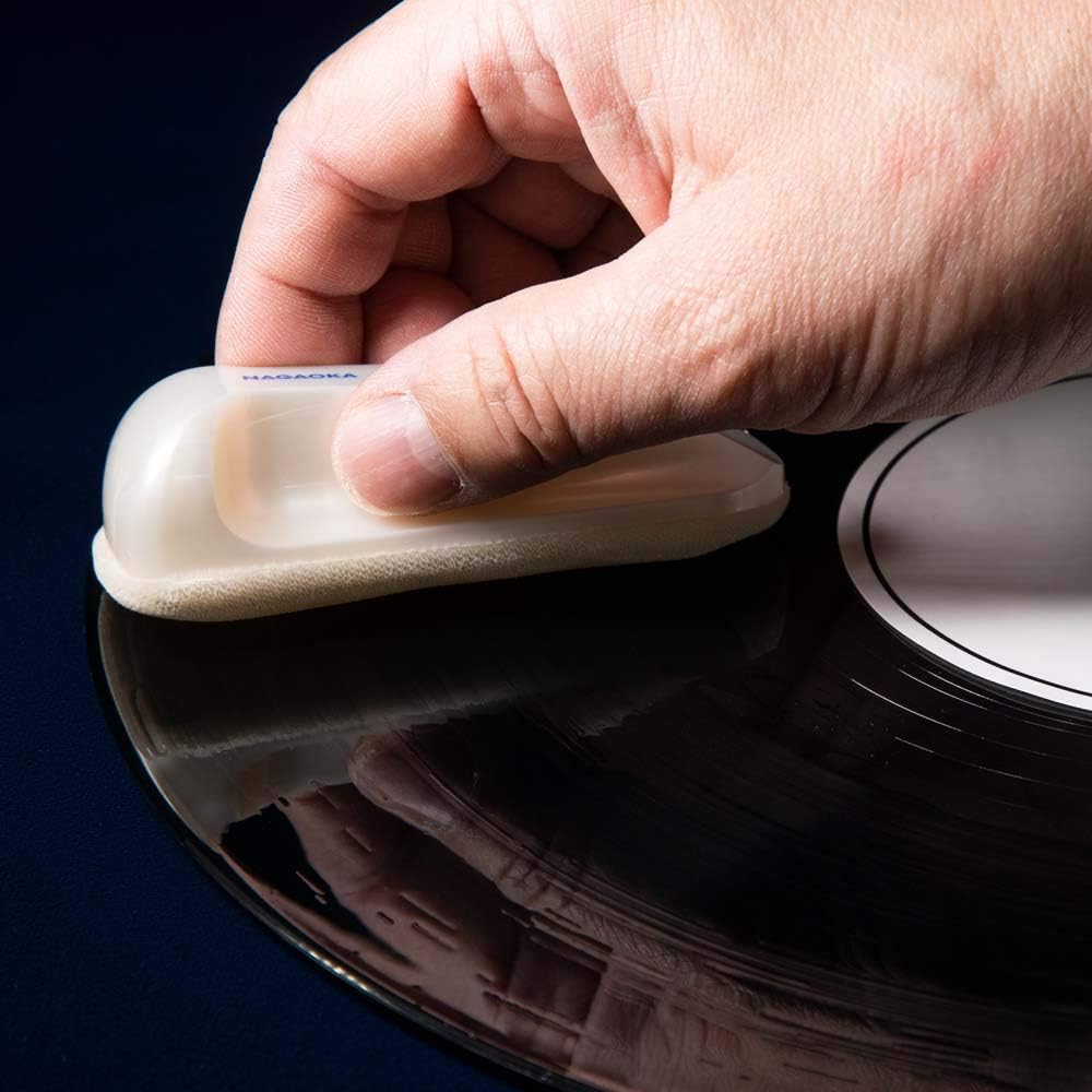 Accessoire platine vinyle Nagaoka Brosse velours Nagaoka WCL-111 pour nettoyage des disques vinyle
