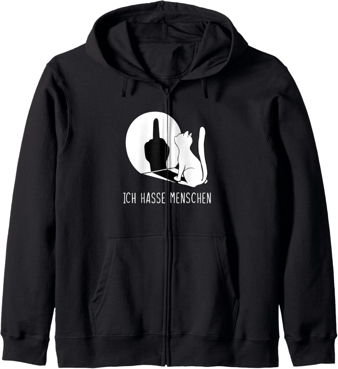 Katzenpulli I Hate People Katze Ich Hasse Menschen Kapuzenjacke