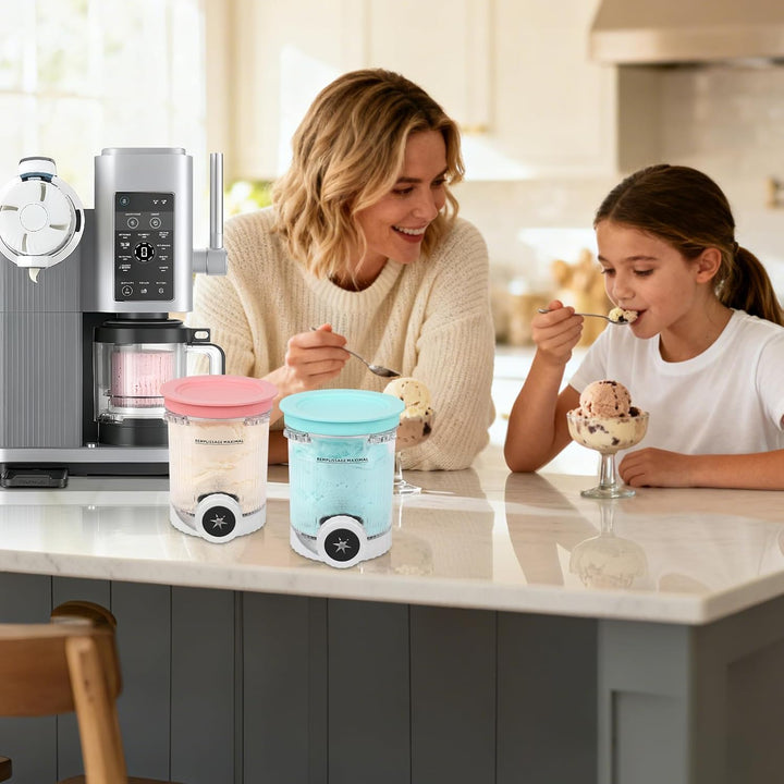 2 Stück Kompatibel mit Ninja Creami Swirl NC701 &amp; NC700 Serie Eismaschinen, Ninja Creami Behälter fü
