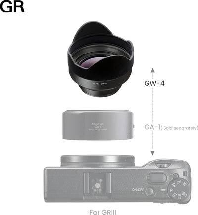 GW-4 Wide Conversion Lens for GR III Digital Compact Camera