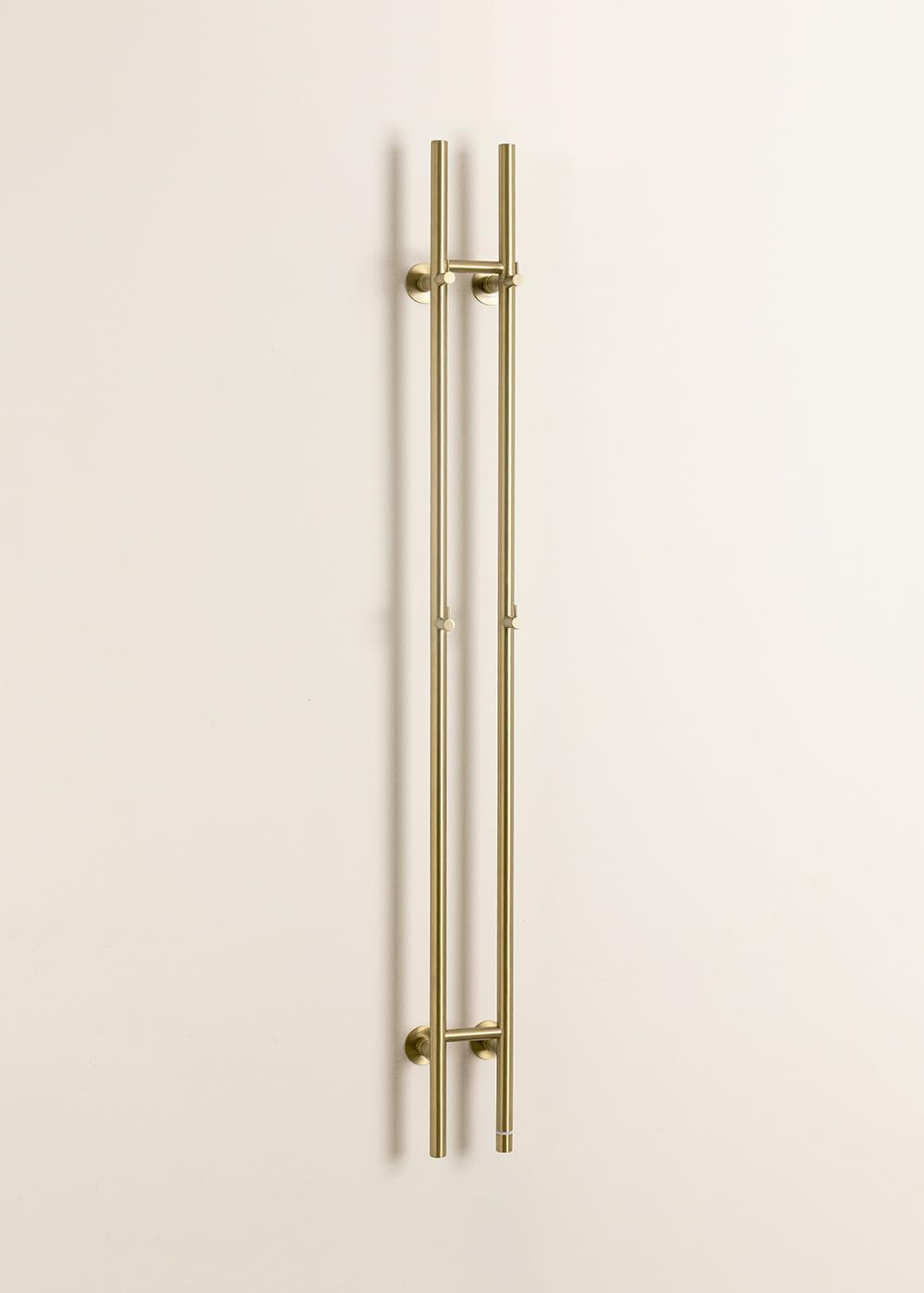 CREATE/WARM Towel Tube/Elektrischer Handtuchhalter mit 2 Stange Gold/Vertikales Design, 2 Temperatur
