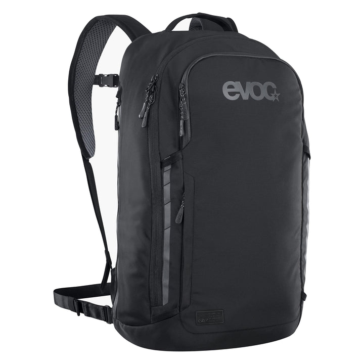 EVOC COMMUTE PRO 22 Rucksack (Fahrradrucksack, inkl. Rückenprotektor, recyceltes Polyester, Fahrradz