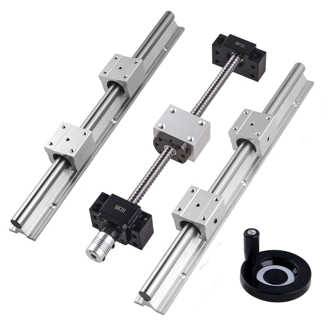 CNCYEAH Linearschiene 2 set SBR16-400 MM Linearführungsschienen und 1 Set Kugelumlaufspindel SFU1204