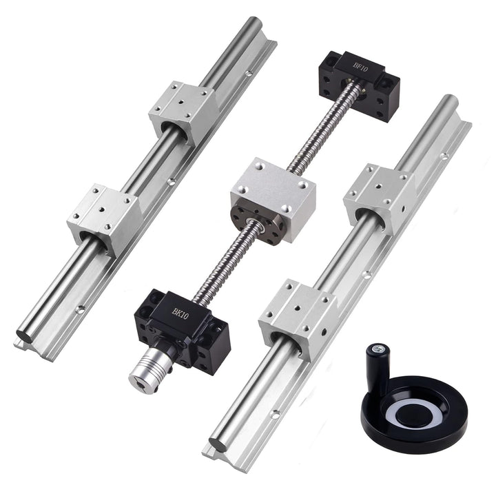 CNCYEAH Linearschiene 2 set SBR16-400 MM Linearführungsschienen und 1 Set Kugelumlaufspindel SFU1204