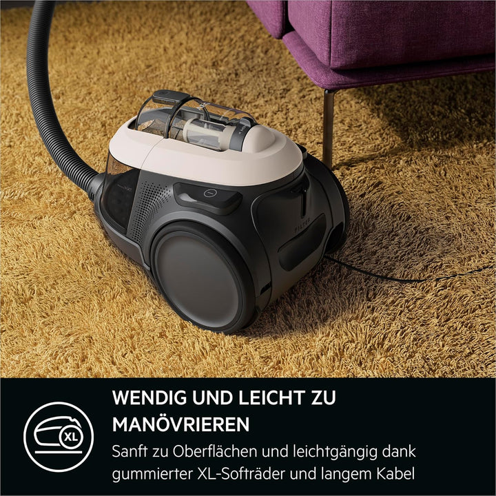 AEG CLEAN 6000 Staubsauger Beutellos, Starke Zyklontechnologie 700 W, AllFloor Bodendüse, 6-stufige