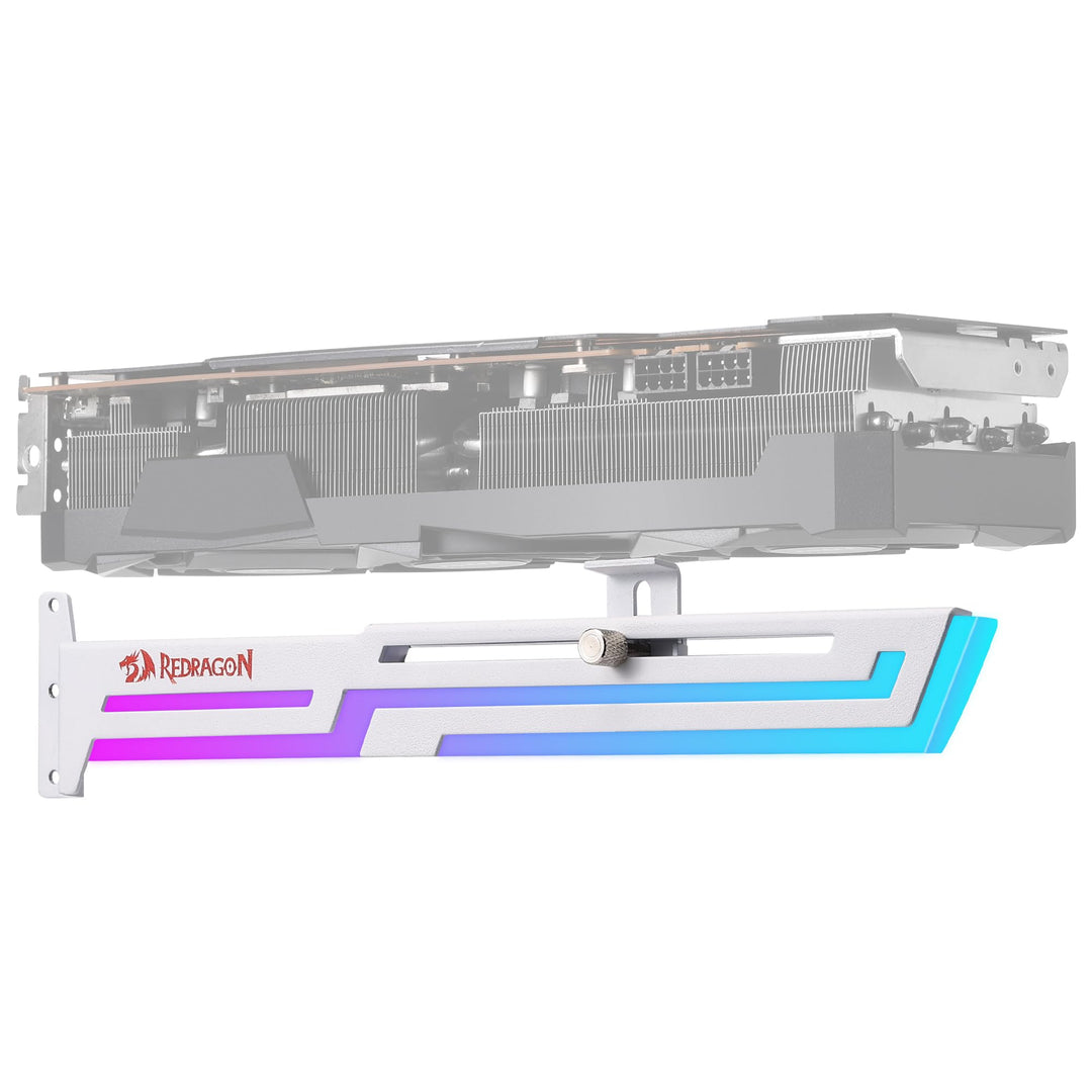 Redragon GCP03 ARGB GPU-Stützbügel, 5V 3-Pin ARGB Grafikkartenhalter, verhindert das Durchhängen der
