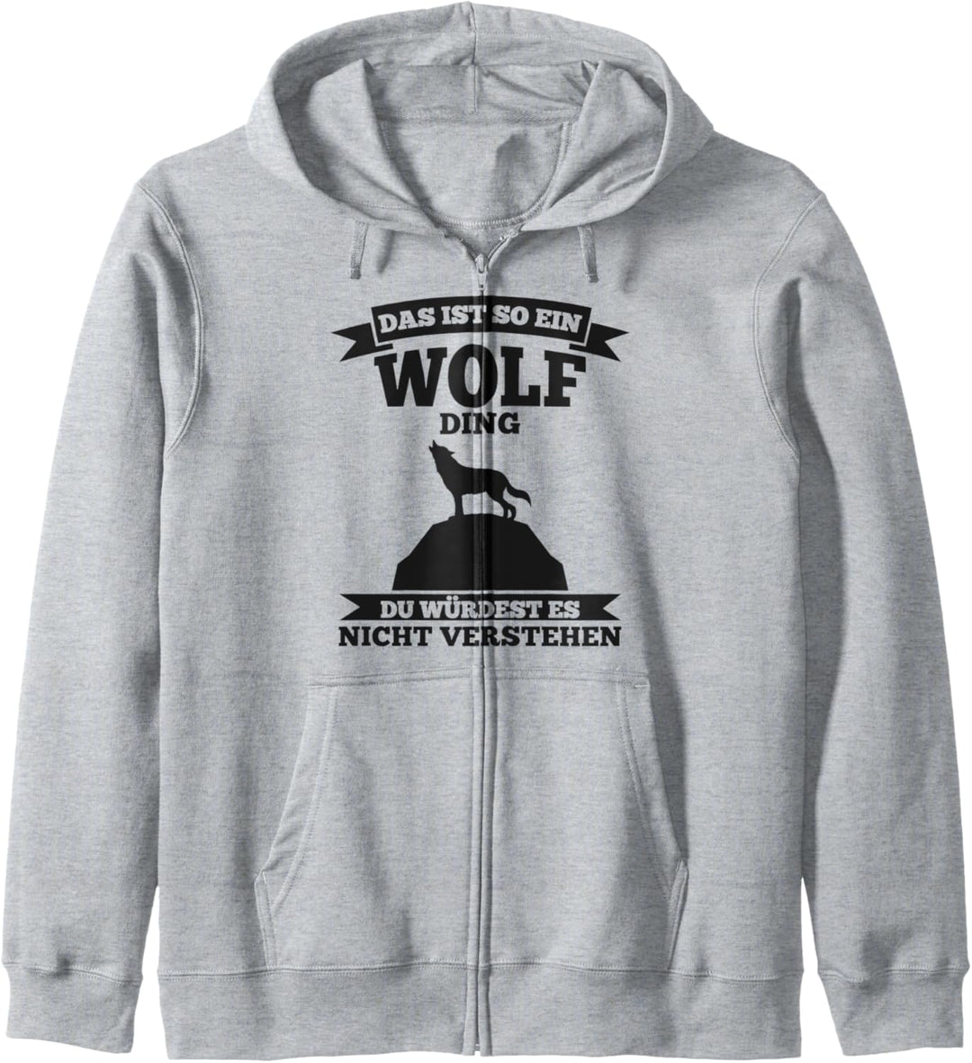 Wolf Waldtier Tier Kapuzenjacke