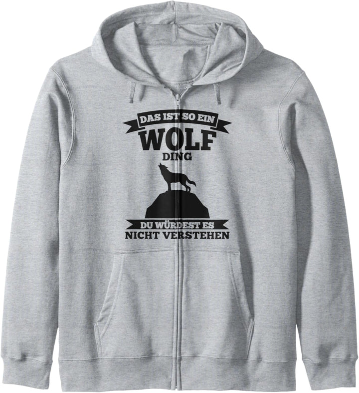Wolf Waldtier Tier Kapuzenjacke