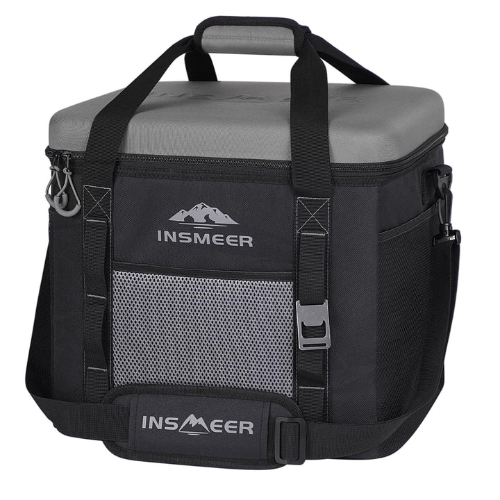 INSMEER Kühltasche Gross 40L, 60 Dosen Kühltasche Faltbar mit Hart Eva Dach, Wasserdicht Gross Kühlt