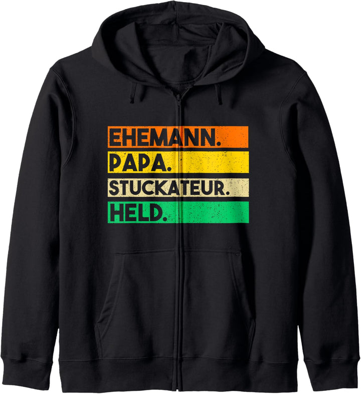 Stuckateur Vater Vatertag Papa Verputzer Kapuzenjacke