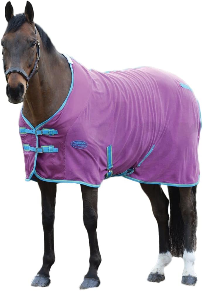 Weatherbeeta Fleece-Abkühler, Standardhals, Blaubeere/Pink Blueberry/Pink 6ft6, Blueberry/Pink 6ft6