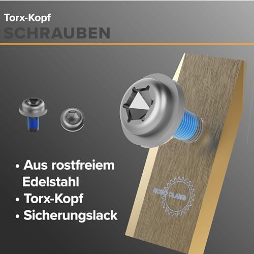 Bundle für Navimow i Serie – Edelstahl Spikes schwarz ⌀255 mm 3 mm + 33 Titan Ersatzklingen inkl. Sc