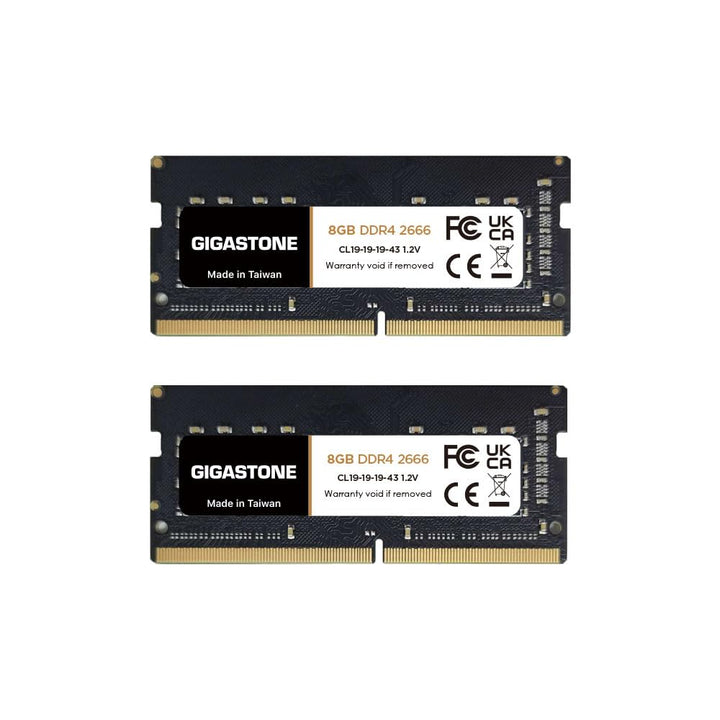 【DDR4 RAM】 GIGASTONE 16GB Kit (2x8GB) DDR4 2666MHz (2400MHz or 2133MHz) PC4-21300(PC4-19200/17000) C