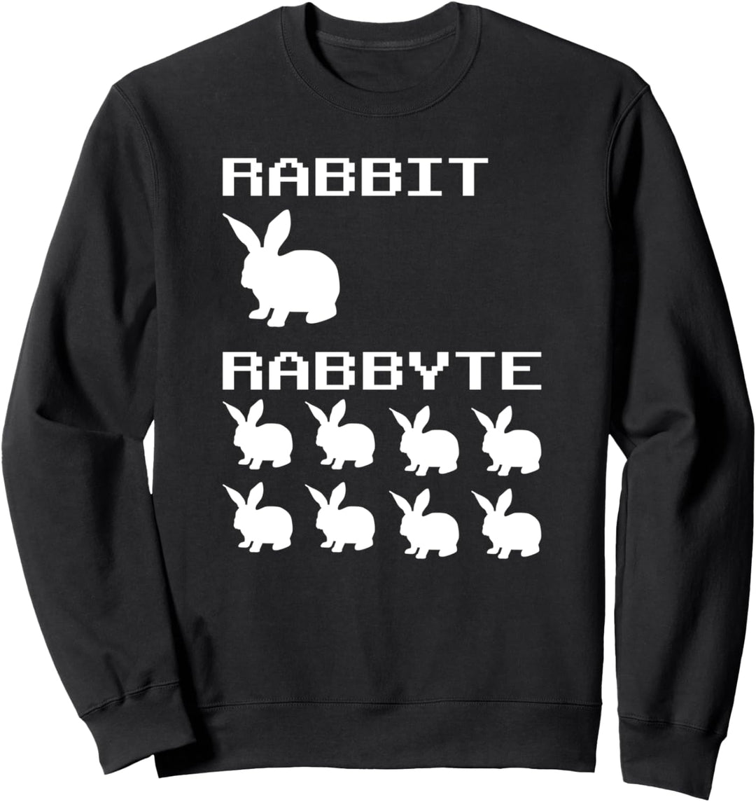 Rabbit & Rabbyte Computer Coding Nerds Witze Programmierer Sweatshirt