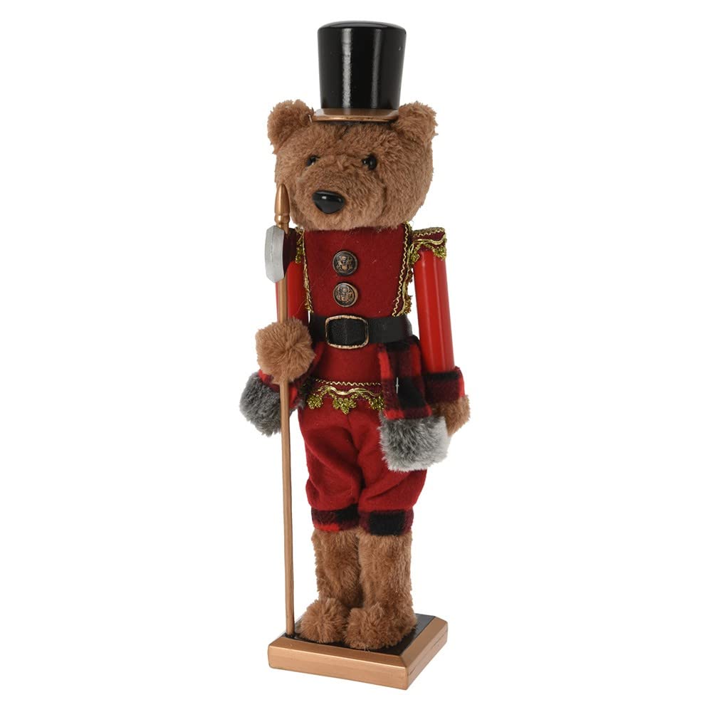CHARLIES Bär Nussknacker – Braun, 38 cm x 12 cm x 9 cm (ASK001670)