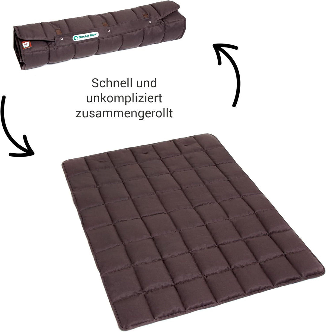Doctor Bark Portable Hundedecke, praktische Reisedecke, Allergiker geeignet - waschbar bei 95°C Grös