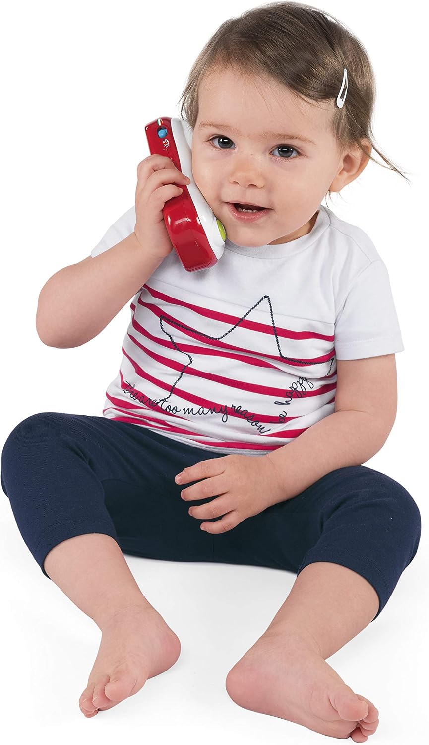Chicco ABC Selfie Phone, Elektronischer Triller für Kinder in Form eines Handys, Schilder für Zahlen