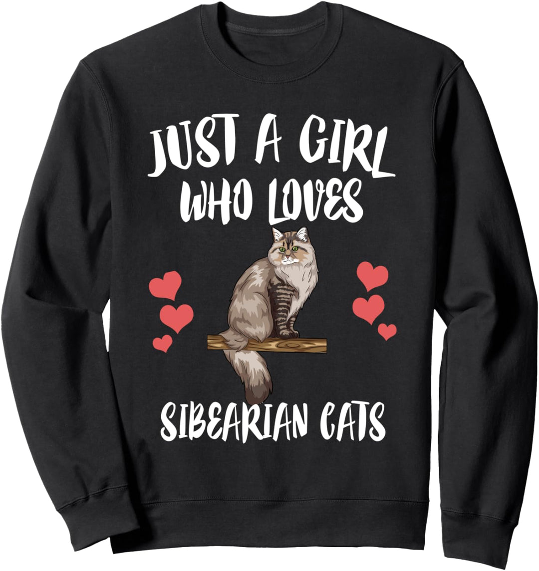 Just A Boy Who Loves Siberian Cats Sweatshirt