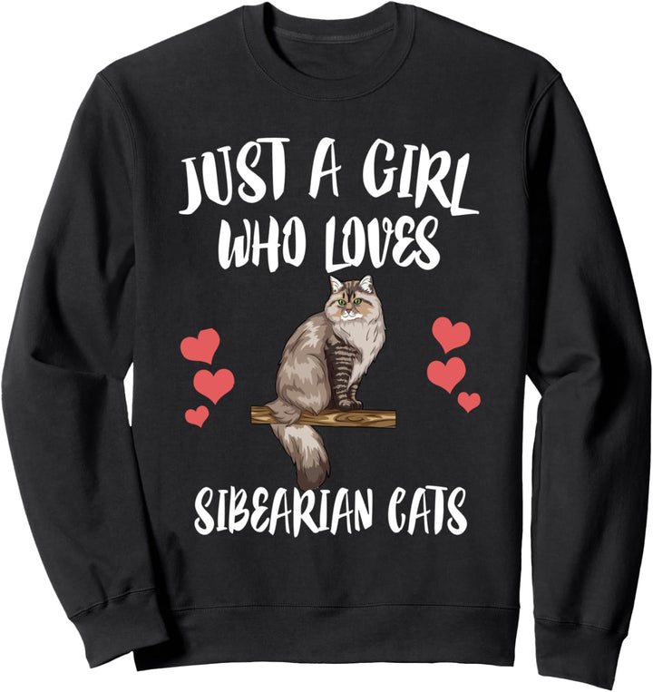 Just A Boy Who Loves Siberian Cats Sweatshirt