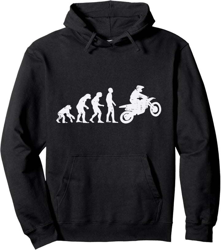 Dirt Bike Evolution Motorrad Motocross Biker Herren Damen Pullover Hoodie