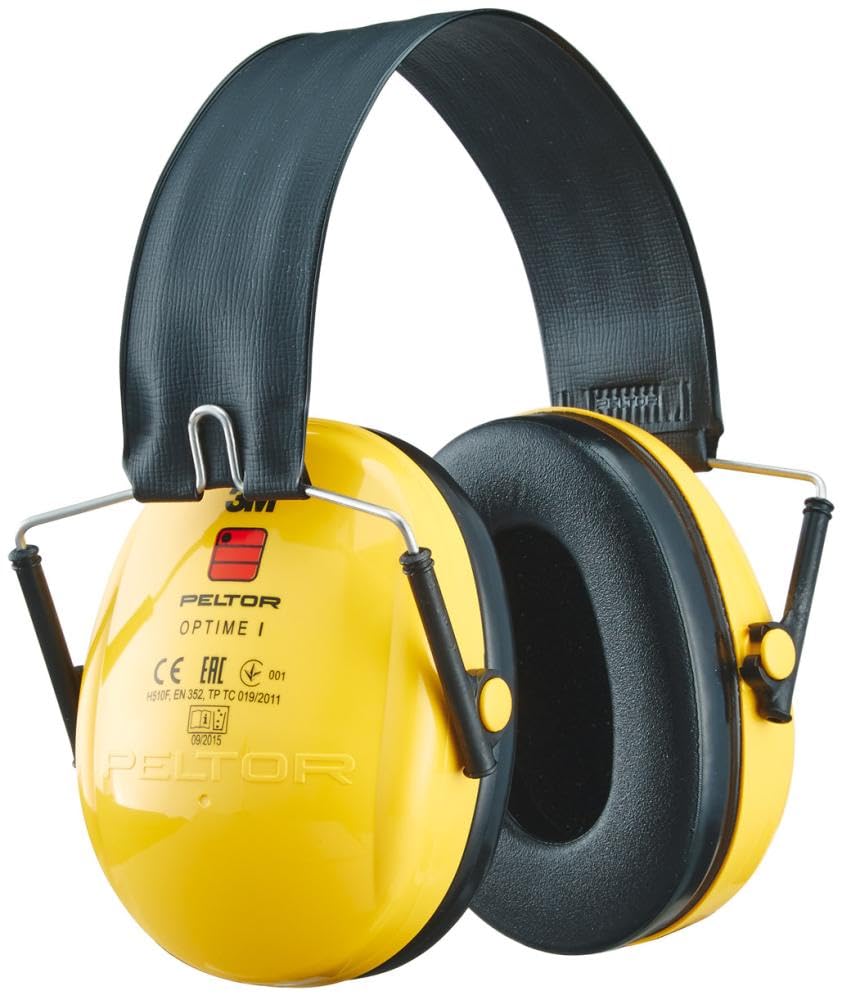 3M Peltor Optime I Kapselgehörschutz mit Faltbügel Optime 1 SNR = 28 dB, 1 Stück, Gelb
