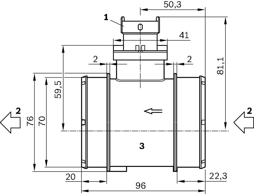 Bosch 0281006054 - Luftmassenmesser