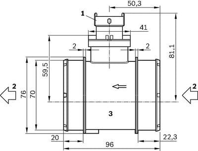 Bosch 0281006054 - Luftmassenmesser