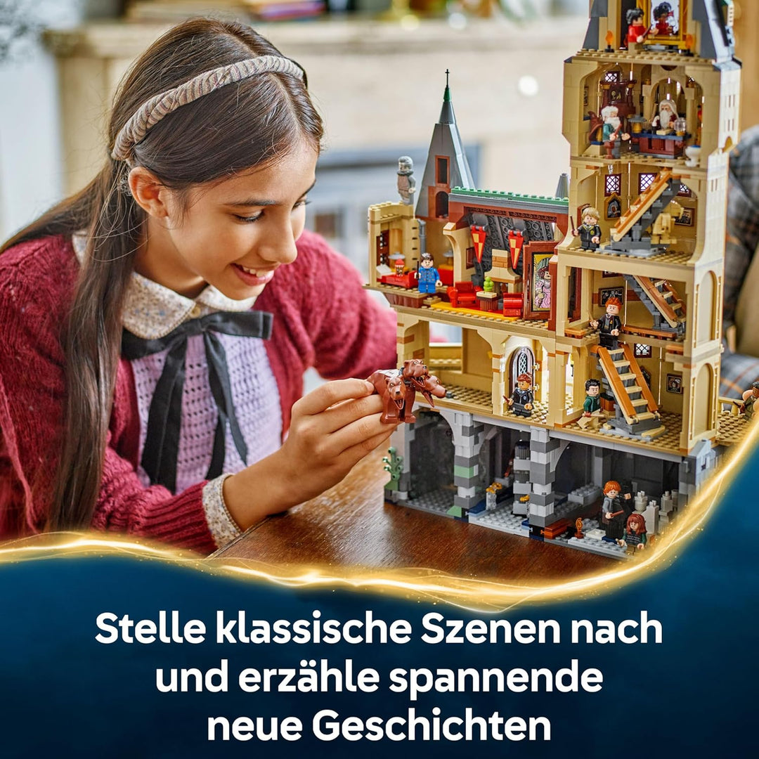 LEGO Harry Potter Schloss Hogwarts: Der Hauptturm - Spielzeug mit fliegendem Schlüssel, Zauberschach