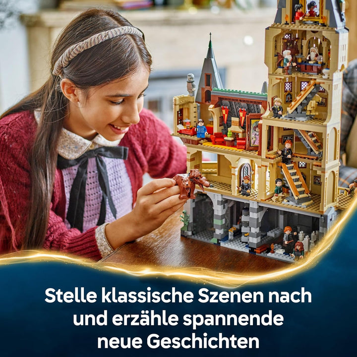 LEGO Harry Potter Schloss Hogwarts: Der Hauptturm - Spielzeug mit fliegendem Schlüssel, Zauberschach