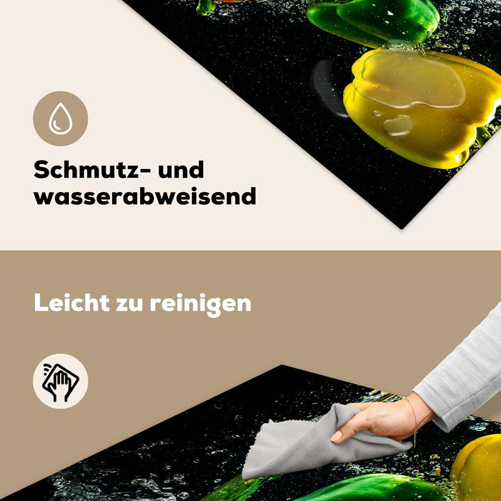 Herdabdeckplatte Einteilig Induktionsmatte Küche Abdeckung Ceranfeld Herd Abdeckplatte Deko Vinyl Ma