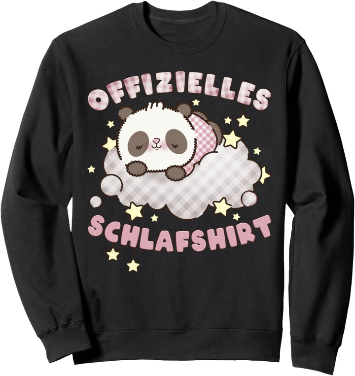 Offizielles Schlafshirt, schlafender Panda, Pyjama Shirt Sweatshirt