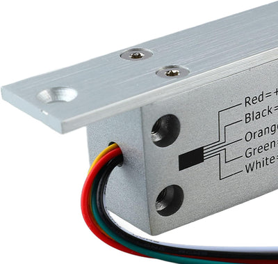 DC 12 V 5 Zeilen Elektrisches Riegelschloss – Schmales Riegel-Fallriegel-Türschloss mit Zeitverzöger
