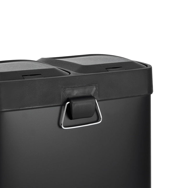 SVITA TC2X15 Küchen-Eimer 30 Liter 2x15L doppelter Abfalleimer 2er-Mülleimer Mülltrennung mit Innene