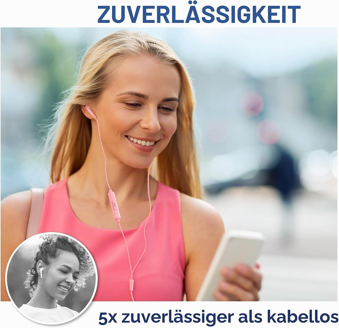 LUDOS FEROX USB C Kopfhörer, 5 Jahre Garantie für iPhone 16 15 Pro Max Plus Samsung Galaxy S24 S23 U