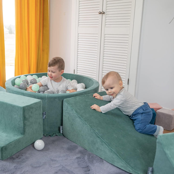 KiddyMoon Spielplatz Velvet Aus Schaumstoff Für Babys Spielbad Hindernisläufen, Hergestellt In Der E